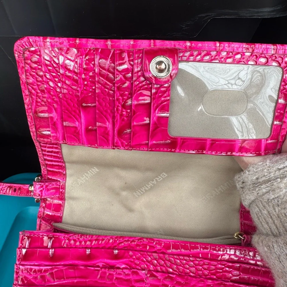 Brahmin Minuette Pink Leather Crossbody Bag - Picture 12 of 14